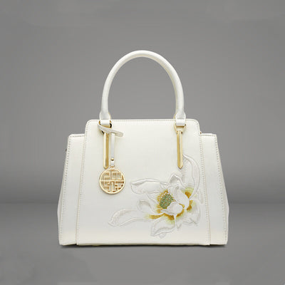 Premium Textured Leather  Work Bag ‒ Elegant  Professional Handbag