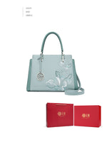 Blue green gift box gift bag