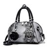 Crocodile Pattern Leather  Handbag ‒ Stylish Textured  Satchel