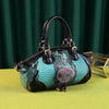 Patterned Leather Fashion  Handbag ‒ Elegant Top-Handle  Bag