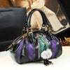 Patterned Leather Fashion  Handbag ‒ Elegant Top-Handle  Bag