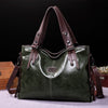 Retro Luxury Leather Work Tote ‒ Stylish Large Capacity Bag