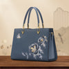 Butterfly Embroidered Diana  Bag ‒ Textured Leather Fashion  Handbag
