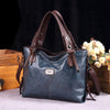 Retro Luxury Leather Work Tote ‒ Stylish Large Capacity Bag