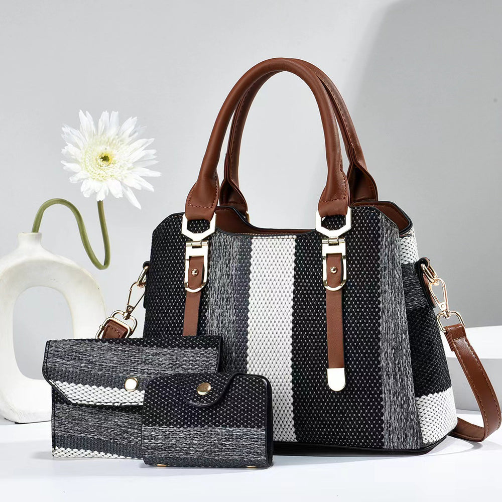 Contrast Color Canvas  Handbag ‒ Stylish & Durable  Daily Tote Bag
