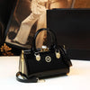 Elegant Patent Leather Work  Satchel ‒ Stylish Office Bag for  Women