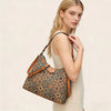 Ethnic Print Canvas Tote Bag ‒  Retro Shoulder Bag for College  & Travel