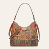 Ethnic Print Canvas Tote Bag ‒  Retro Shoulder Bag for College  & Travel