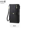 Anti-Magnetic Long Fashion  Wallet ‒ Multi-Card Trifold  Purse