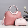 Patterned Leather Fashion  Handbag ‒ Elegant Top-Handle  Bag for Daily Style