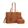 Women's Vintage Leather  Laptop Bag ‒ Large Capacity  Work Tote