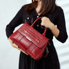 Solid Color Professional Work  Bag ‒ Minimalist Leather Tote  for Office