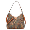Ethnic Print Canvas Tote Bag ‒  Retro Shoulder Bag for College  & Travel