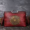 Women's Retro Leather Work  Tote ‒ Large Capacity for  Laptop & Essentials