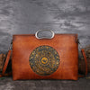Women's Retro Leather Work  Tote ‒ Large Capacity for  Laptop & Essentials