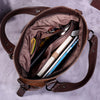 Retro Luxury Leather Work Tote ‒ Stylish Large Capacity Bag