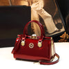 Elegant Patent Leather Work  Satchel ‒ Stylish Office Bag for  Women