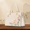 Butterfly Embroidered Diana  Bag ‒ Textured Leather Fashion  Handbag