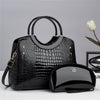 Patterned Leather Fashion  Handbag ‒ Elegant Top-Handle  Bag for Daily Style