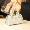 Elegant Patent Leather Work  Satchel ‒ Stylish Office Bag for  Women
