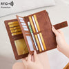Anti-Magnetic Long Fashion  Wallet ‒ Multi-Card Trifold  Purse