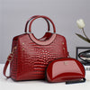 Patterned Leather Fashion  Handbag ‒ Elegant Top-Handle  Bag for Daily Style