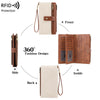 Anti-Magnetic Long Fashion  Wallet ‒ Multi-Card Trifold  Purse