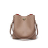 Solid Color Large-capacity High End Ladies Bucket Bag/Handbag